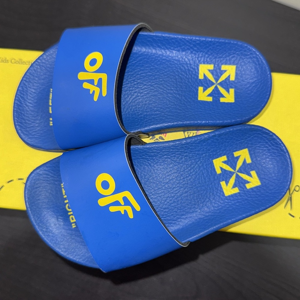 Authentic Off White Pool Slides - Picture 2 of 4